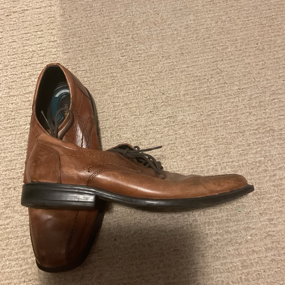 Nunn Bush Men's Brown Leather Dress Shoes